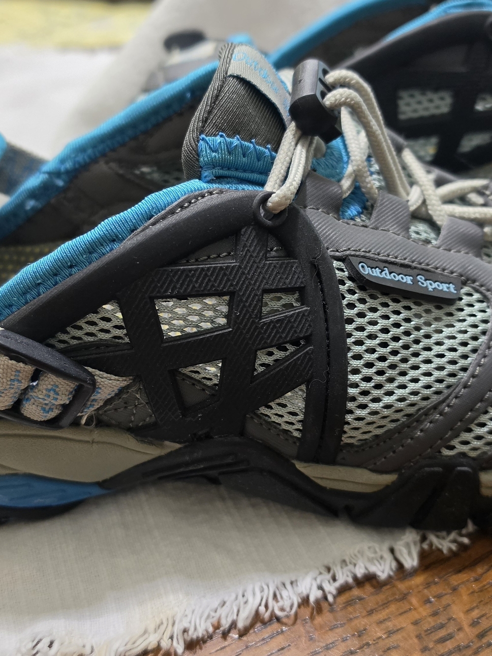 Women’s Gray and Teal Outdoor Sport Sneakers